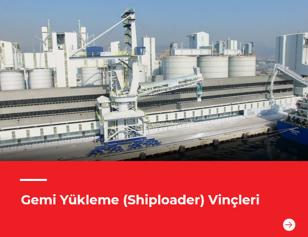 Gemi Yükleme (Shiploader) Vinçleri red